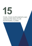 food, food supplements and associated health or nutritional claims