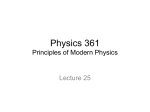 Physics 361 Principles of Modern Physics