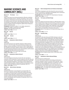 Marine Science and Limnology (MSL)