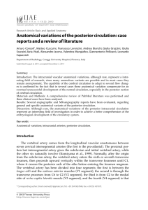 Anatomical variations of the posterior circulation: case reports and a