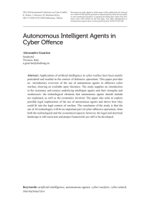 Autonomous Intelligent Agents in Cyber Offence