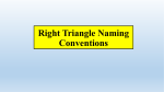 Labeling a Right Triangle