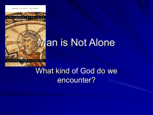 Man is Not Alone - St John in the Wilderness Adult Education and