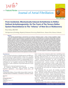 From Incidental, Mechanically-Induced Arrhythmias to Reflex