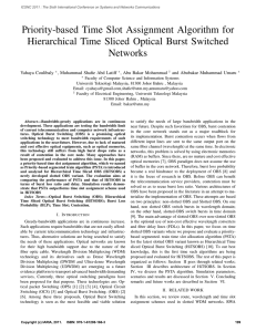 Priority-based Time Slot Assignment Algorithm for