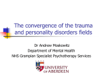 Convergences between the trauma and personality disorder fields
