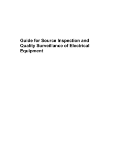 Study Guide for the Source Inspection of Electrical Equipment