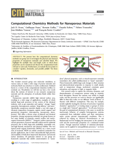 Computational Chemistry Methods for Nanoporous Materials