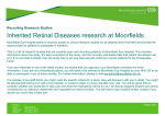 Inherited Retinal Diseases research at Moorfields