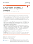Prognostic value of angiopoietin-2 in non