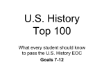 US History Top 100 - Waterville Central School