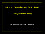 Specific Cellular Defences - Smithycroft Secondary School