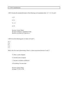 © 2014 ConteSolutions 1-001 Calculate the standard deviation of