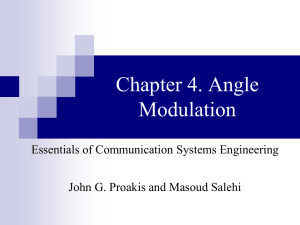Angle Modulation by a Sinusoidal Signal