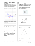 Geometry 1: Triangle Congruence Unit Review