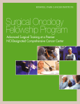 The Surgical Oncology Fellowship Programs