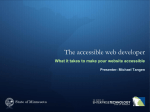 The accessible web developer