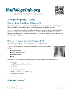 X-ray (Radiography) - Chest
