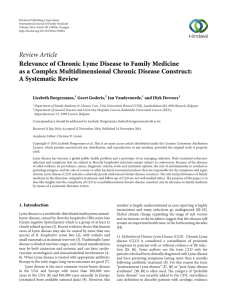 Review Article Relevance of Chronic Lyme Disease to Family