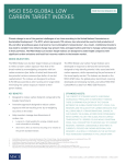 MSCI ESG Global Low Carbon Target Indexes Overview