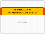 Total Parenteral Nutrition