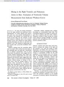 Artery in Man: Evaluation of Ventricular Volume Measurements from