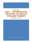 SSLC - MATHEMATICS CHAPTER 10 CIRCLES ENGLISH VERSION