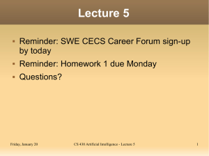 CS 430 Lecture 5