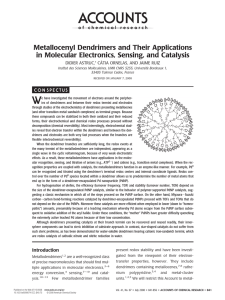 Metallocenyl Dendrimers and Their Applications in