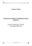 Proposal on synthetic air pollution pressure indicators