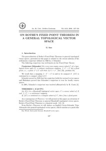 on rothe`s fixed point theorem in a general topological vector space