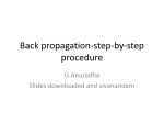 Back propagation-step-by-step procedure