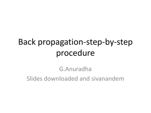 Back propagation-step-by-step procedure