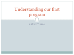 Understanding our first program