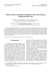 Fluid–structure interaction modeling of aortic valve stenosis at