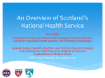 Overview of Scotland`s National Health Service
