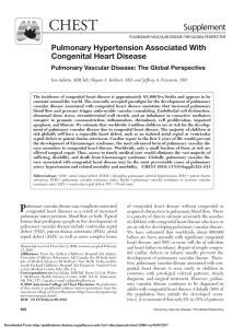 Pulmonary Hypertension Associated With Congenital Heart Disease