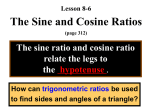 Chapter 8 Right Triangles (page 284)