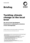 Tackling climate change at the local level