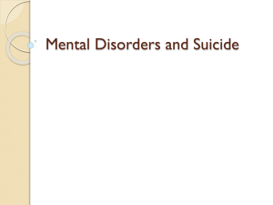 Mental Disorders and Suicide