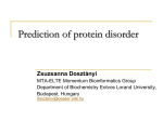 Prediction of protein disorder: basic concepts and practical hints