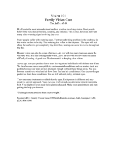 Vision 101 - FAMILY VISION CARE Tim Sellers OD