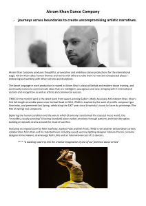 NOTES: Akram Khan Dance Company