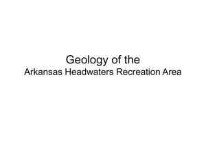 Geology of Arkansas Headwaters Recreation Area