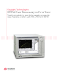 Keysight Technologies B1505A Power Device Analyzer/Curve Tracer