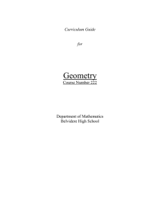 Geometry - Belvidere School District