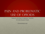 Pain and problematic use of opioids - Society for the Study of Addiction