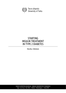 starting insulin treatment in type 2 diabetes