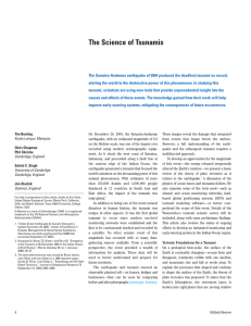 The Science of Tsunamis