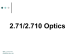 2.71/2.710 Optics